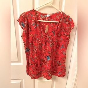 Old Navy floral blouse